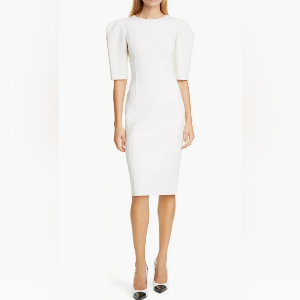Michael Kors Puff Sleeve Sheath Dress